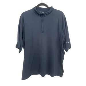 Nike Golf Y2K Mens Sphere Dry Half Zip Navy Blue Pullover Shirt  XL
